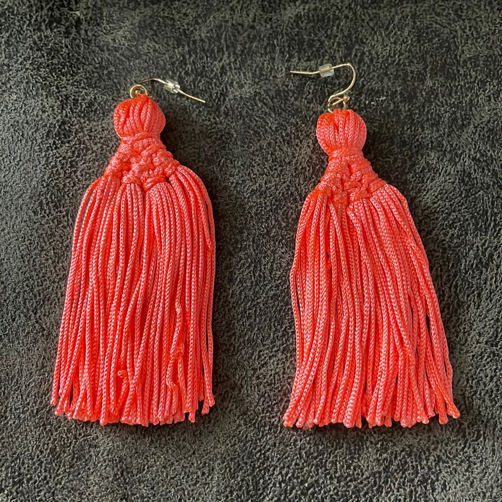 Neon Tassel Earrings